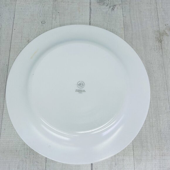 Martha Stewart MTW5 Purple Pacific Wildflowers France Glass Dinner Plates Set 4 - Picture 3 of 16